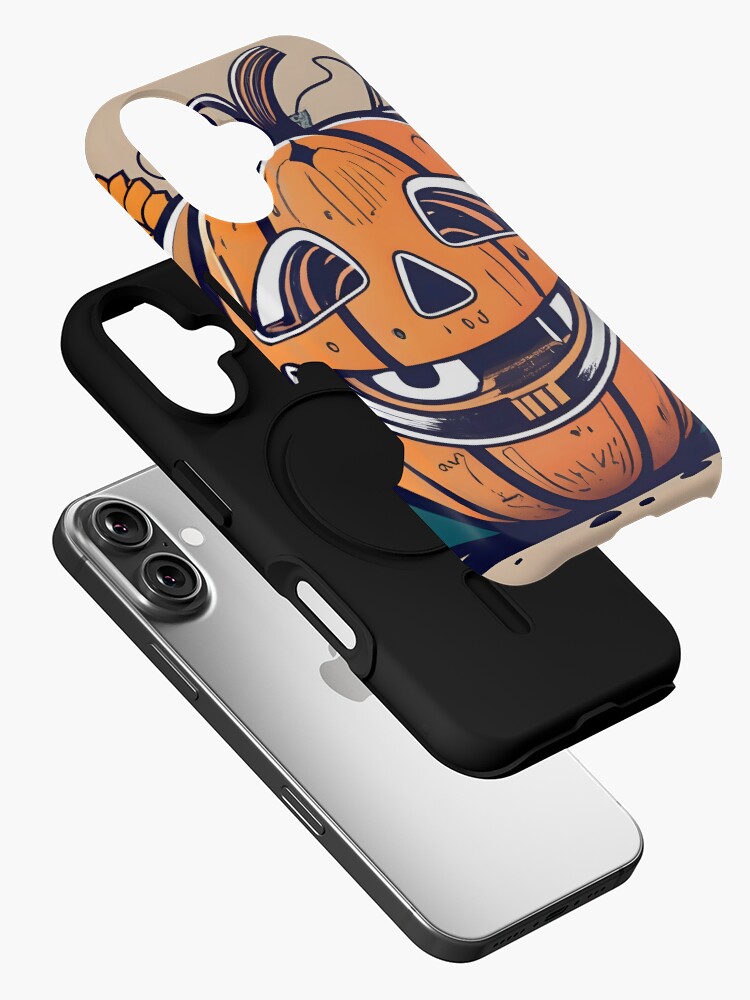 Thumbnail 2 of 4, iPhone Case, Halloween Pumpkin Drawing designed and sold by Patricks-Art.