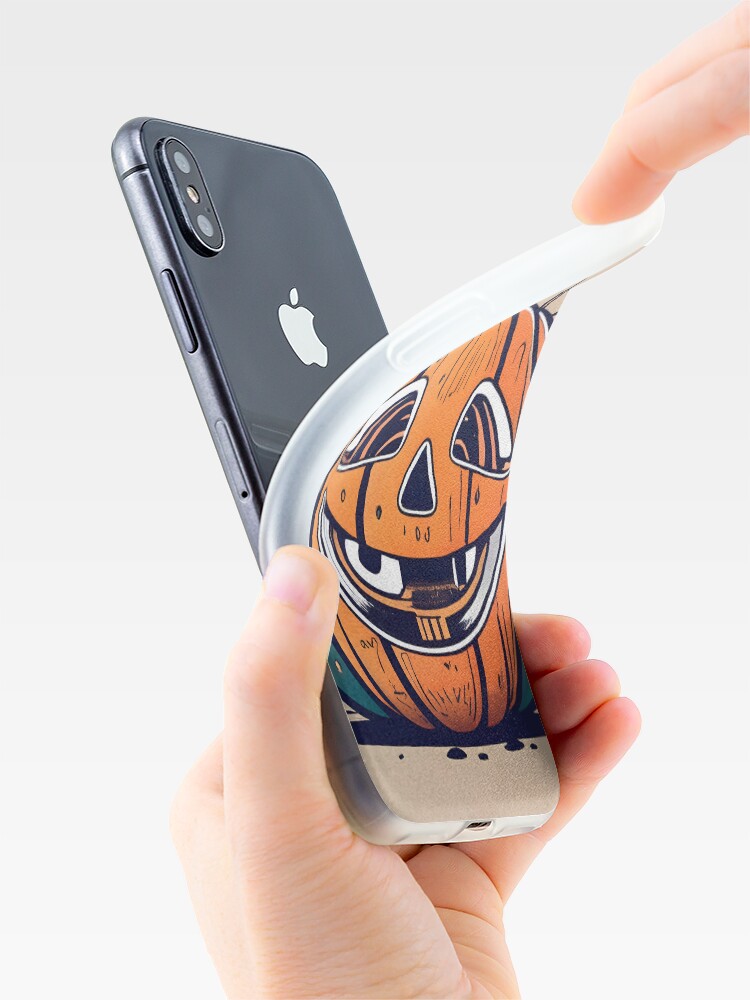 Thumbnail 4 of 5, iPhone Case, Halloween Pumpkin Drawing designed and sold by Patricks-Art.