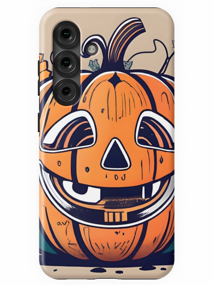 Thumbnail 1 of 4, Samsung Galaxy Phone Case, Halloween Pumpkin Drawing designed and sold by Patricks-Art.