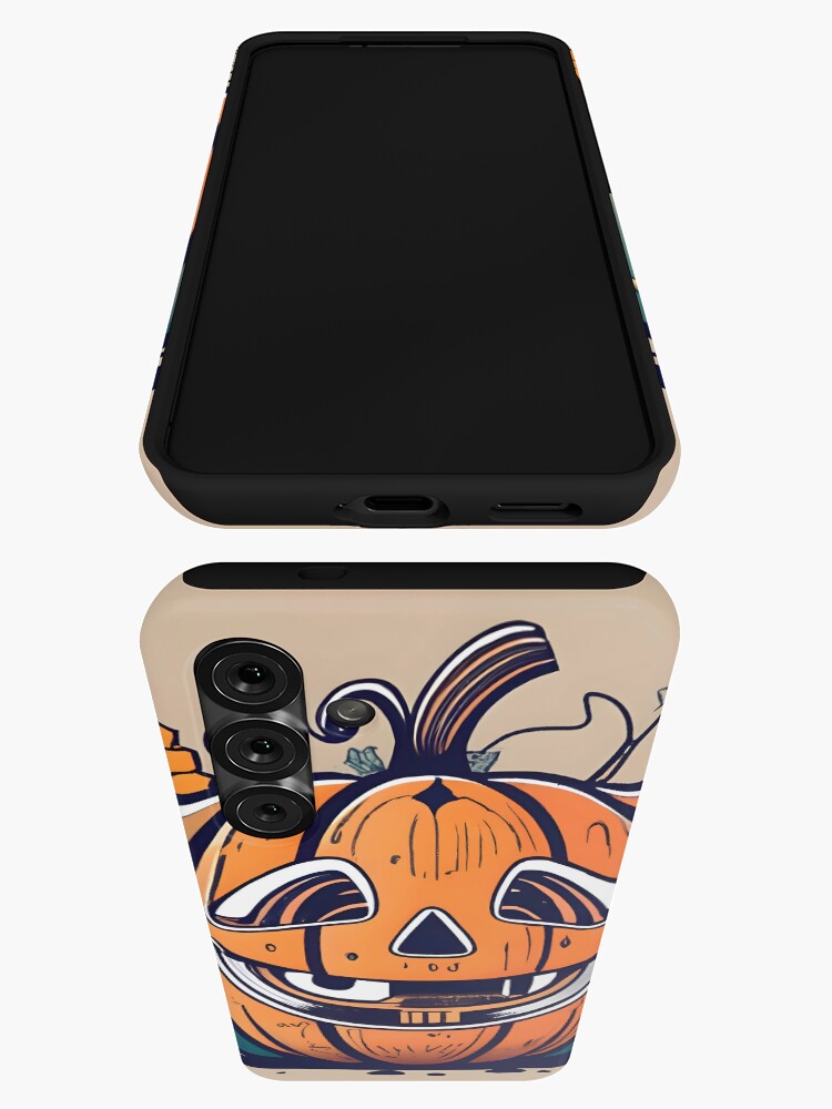 Thumbnail 3 of 4, Samsung Galaxy Phone Case, Halloween Pumpkin Drawing designed and sold by Patricks-Art.