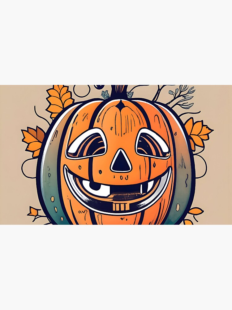 Thumbnail 6 of 6, Coffee Mug, Halloween Pumpkin Drawing designed and sold by Patricks-Art.