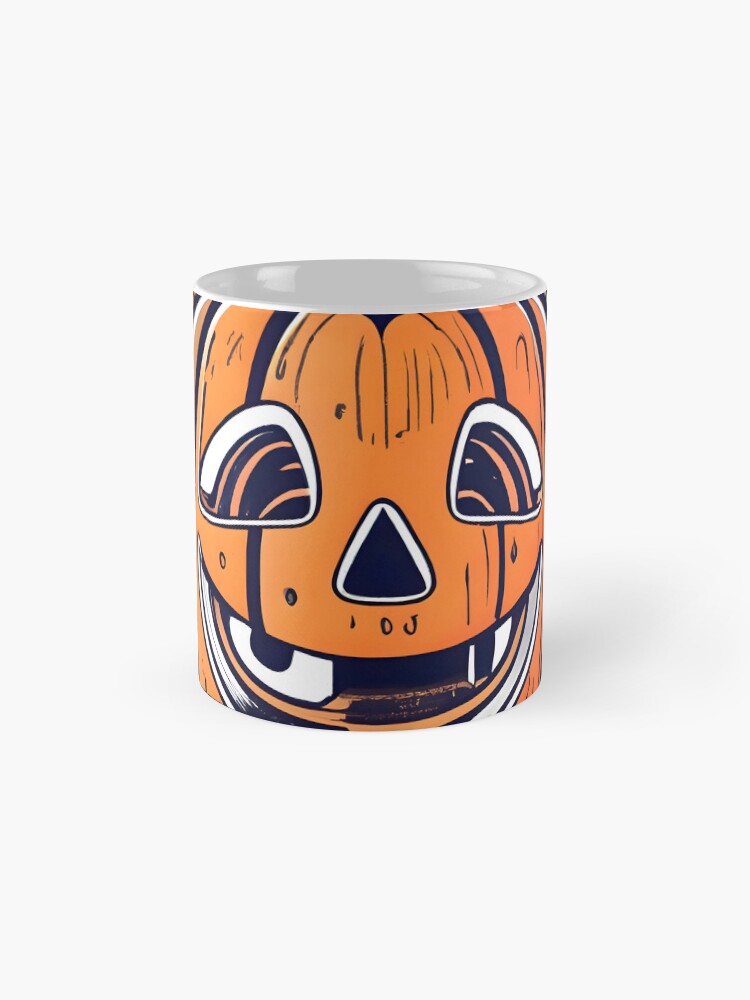 Thumbnail 4 of 6, Coffee Mug, Halloween Pumpkin Drawing designed and sold by Patricks-Art.