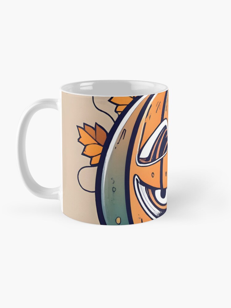 Thumbnail 3 of 6, Coffee Mug, Halloween Pumpkin Drawing designed and sold by Patricks-Art.