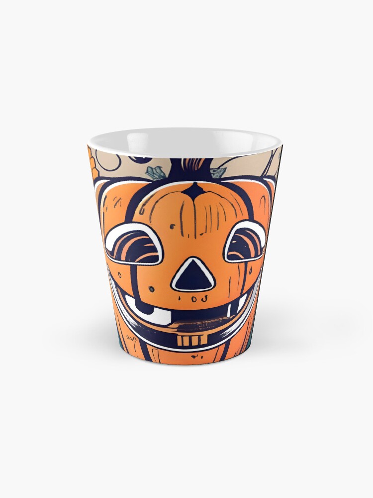 Thumbnail 2 of 4, Coffee Mug, Halloween Pumpkin Drawing designed and sold by Patricks-Art.