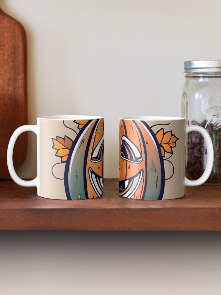 Thumbnail 2 of 6, Coffee Mug, Halloween Pumpkin Drawing designed and sold by Patricks-Art.