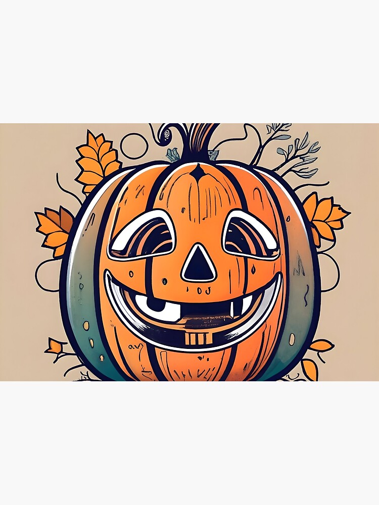 Thumbnail 3 of 3, Journal, Halloween Pumpkin Drawing designed and sold by Patricks-Art.