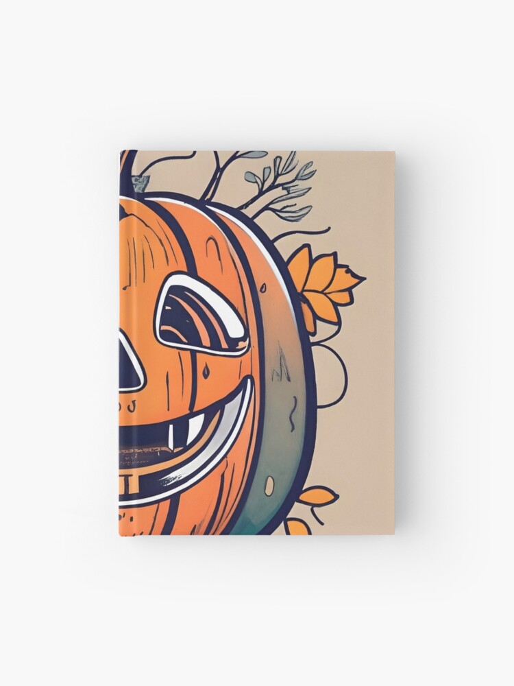 Thumbnail 1 of 3, Journal, Halloween Pumpkin Drawing designed and sold by Patricks-Art.