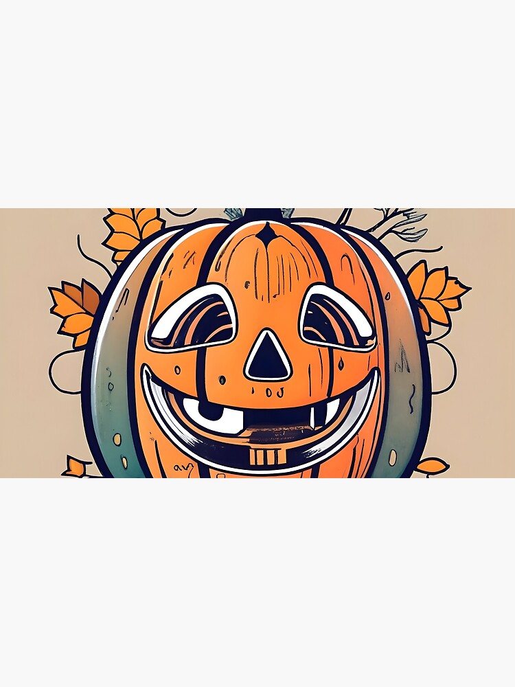 Thumbnail 5 of 5, Mouse Pad, Halloween Pumpkin Drawing designed and sold by Patricks-Art.