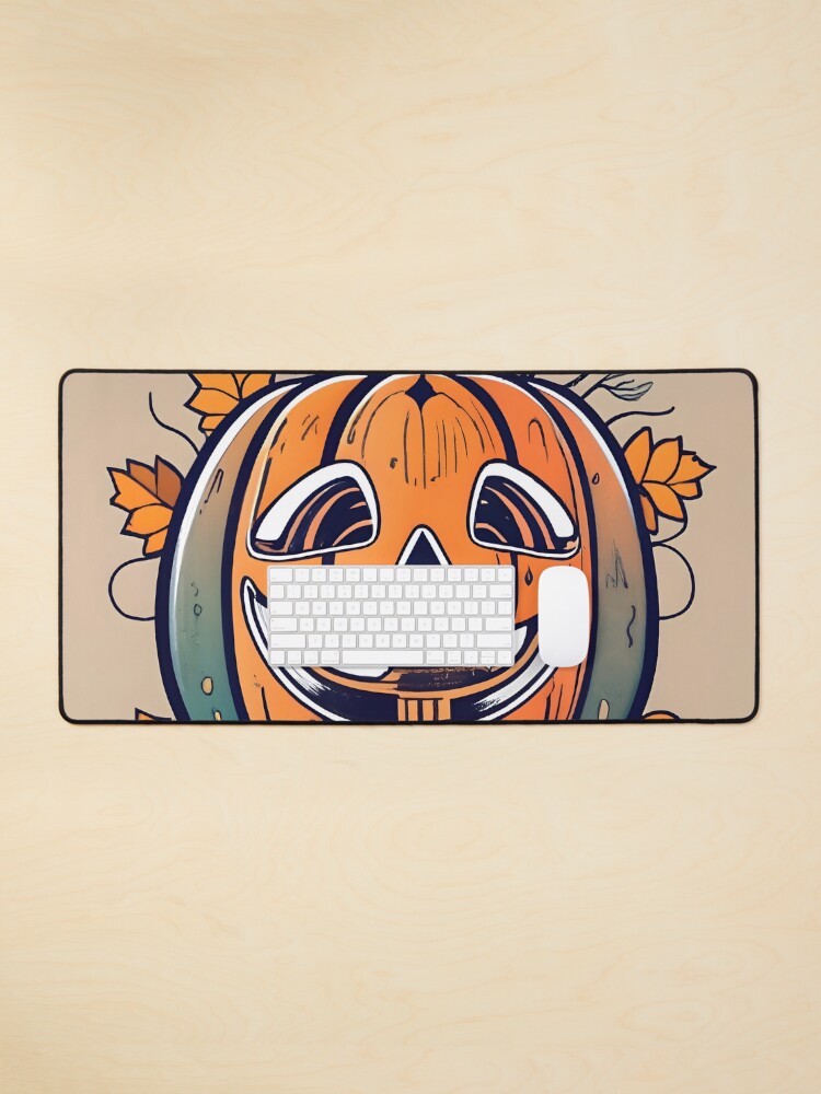 Thumbnail 1 of 5, Mouse Pad, Halloween Pumpkin Drawing designed and sold by Patricks-Art.