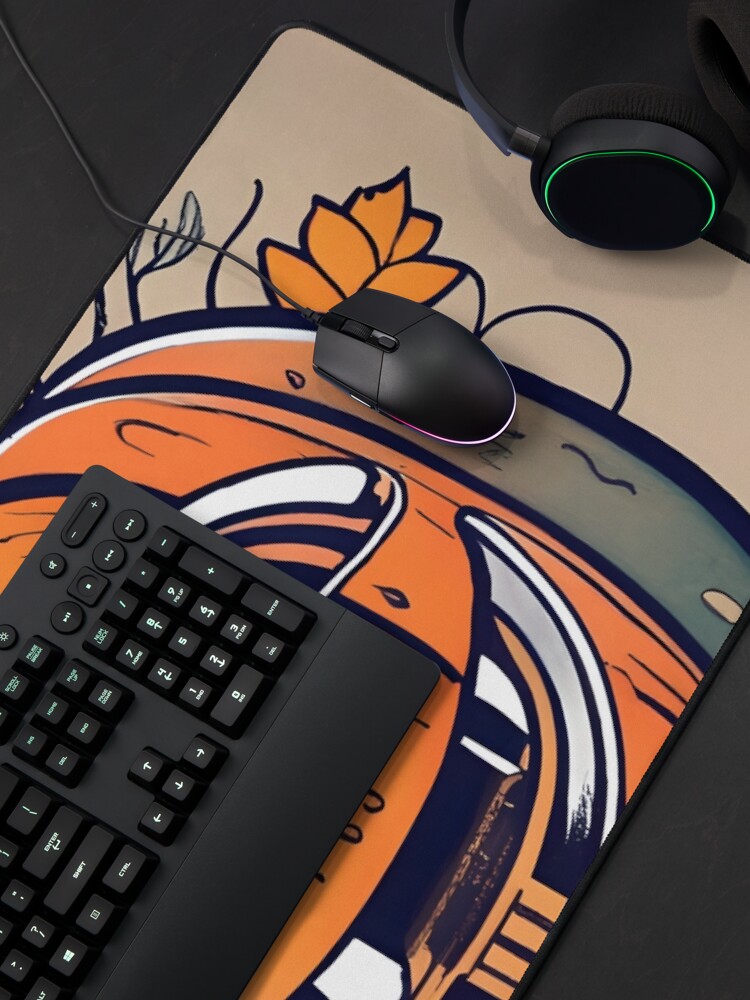 Thumbnail 4 of 5, Mouse Pad, Halloween Pumpkin Drawing designed and sold by Patricks-Art.