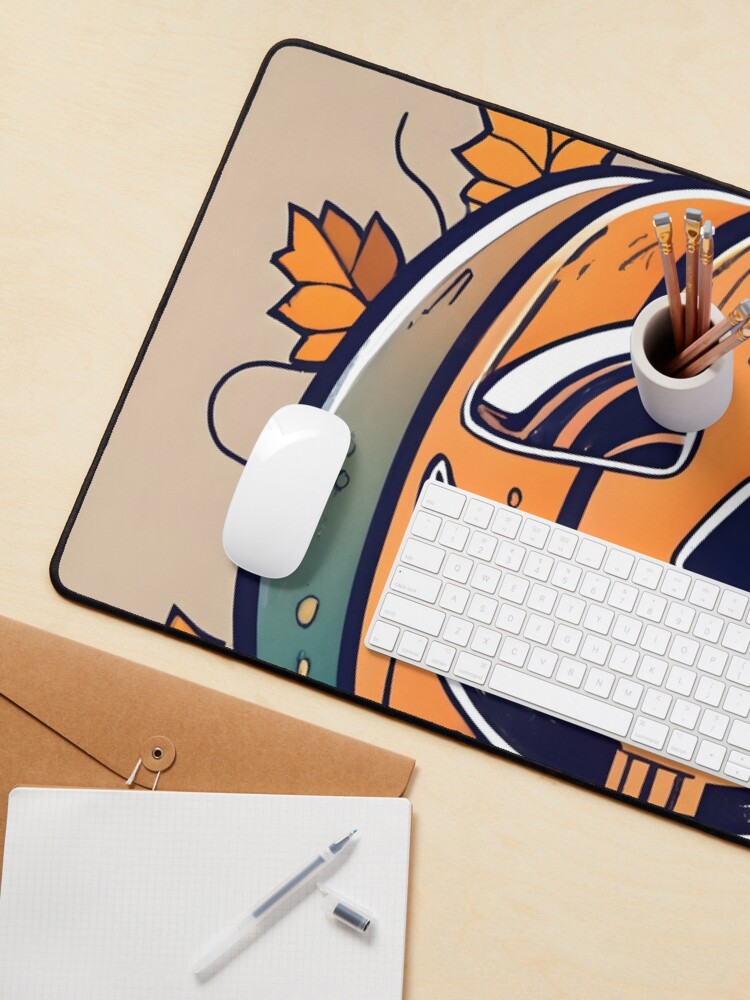 Thumbnail 3 of 5, Mouse Pad, Halloween Pumpkin Drawing designed and sold by Patricks-Art.