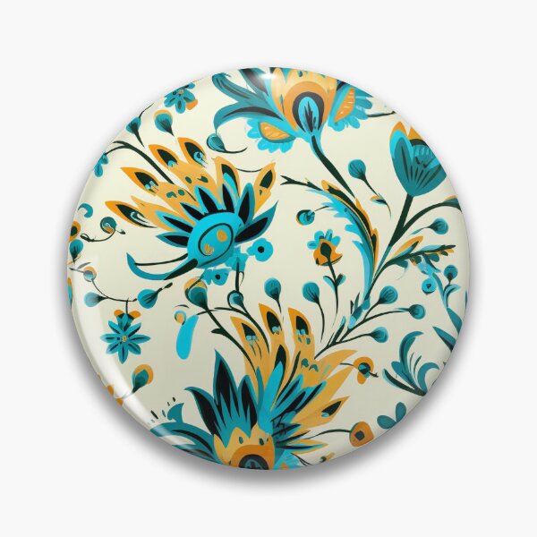 Item preview, Modern floral design inspired by Bollywood and Rococo style designed and sold by Pflugart.