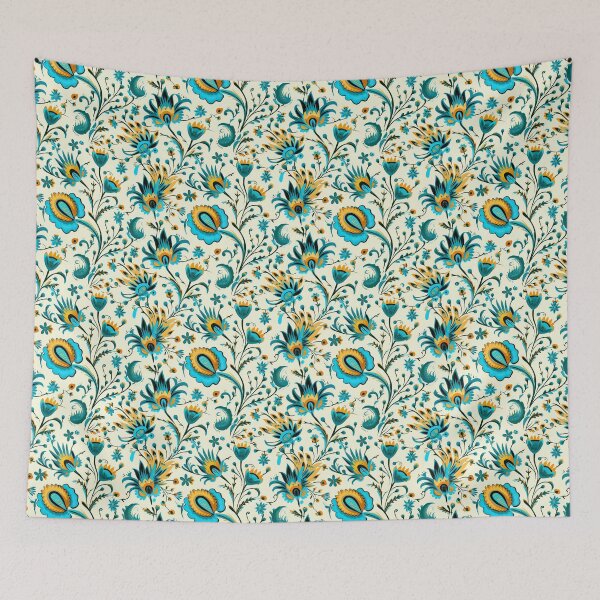 Item preview, Modern floral design inspired by Bollywood and Rococo style designed and sold by Pflugart.