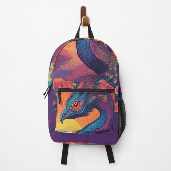 Item preview, Psychedelic Peacock Dragon designed and sold by GleamingGiant.