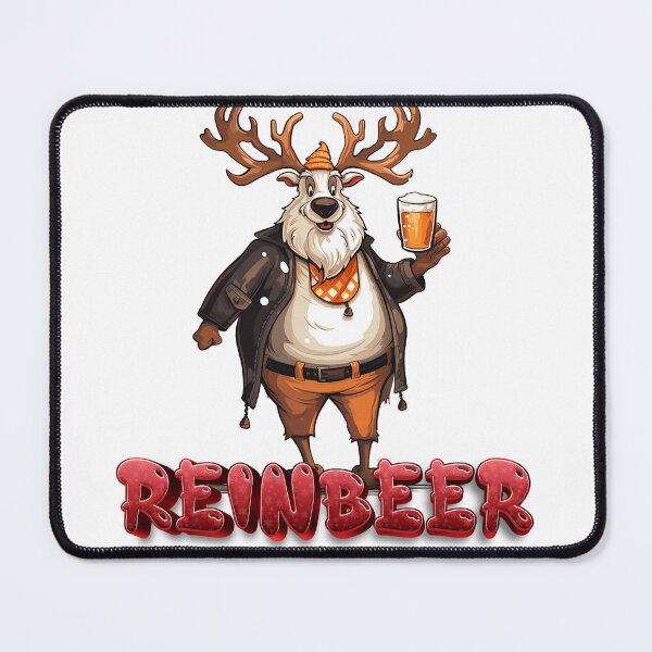 Item preview, Reinbeer - Santas Reindeer Rudolph - Reindeer Pulling Sleigh - Velvet Reindeer - Reindeer In Snow - Buff Reindeer designed and sold by JansenGS.
