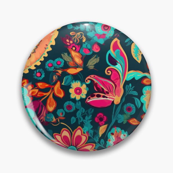 Item preview, Modern floral design inspired by Bollywood and Rococo style designed and sold by Pflugart.