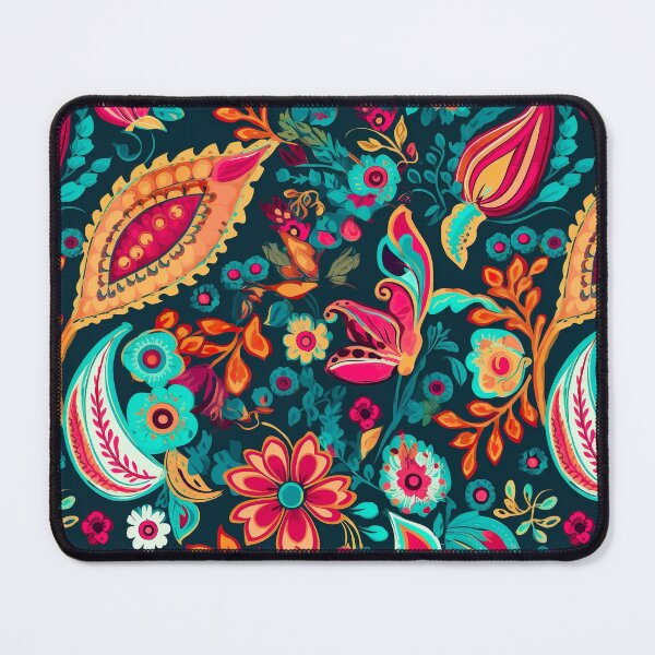 Item preview, Modern floral design inspired by Bollywood and Rococo style designed and sold by Pflugart.