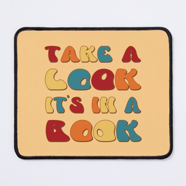 Item preview, Take a look it's in a book retro design designed and sold by wejollydigitals.