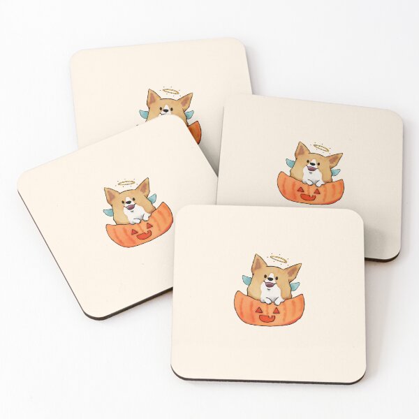 Item preview, Corgi in angel costume in pumpkin designed and sold by haakondesign.