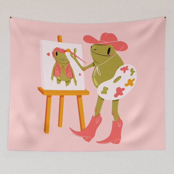 Item preview, Howdy Partner - Cowboy Frog Artist  designed and sold by StudioKitti.