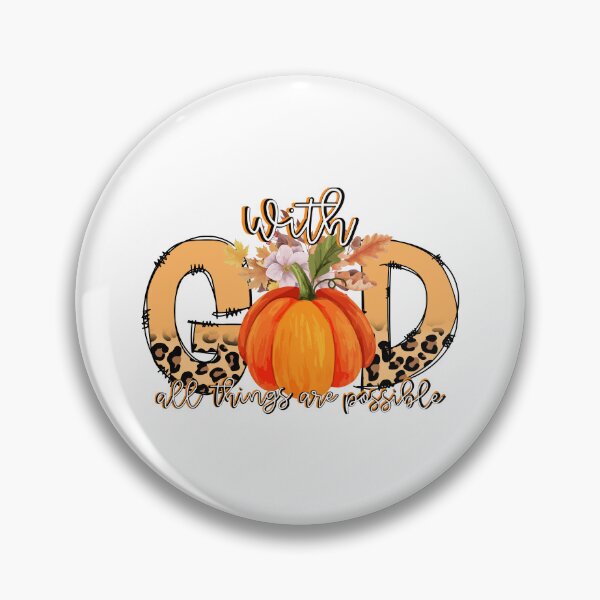 Item preview, With God All Things Are Possible Pumpkin Bible Verse Fall Christian  designed and sold by SebastiMatthiro.