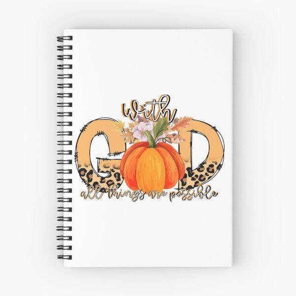 Item preview, With God All Things Are Possible Pumpkin Bible Verse Fall Christian  designed and sold by SebastiMatthiro.