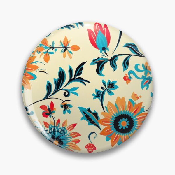 Item preview, Modern floral design inspired by Bollywood and Rococo style designed and sold by Pflugart.