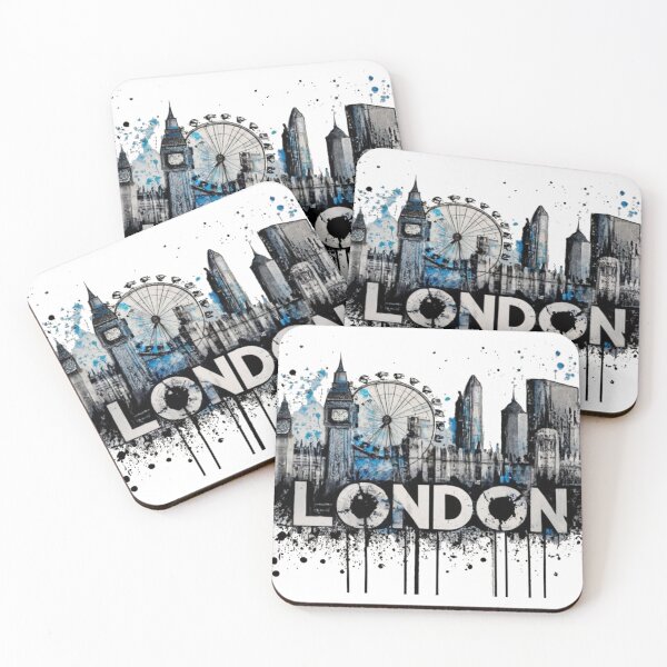 Item preview, London dripping artwork designed and sold by Silver-Lady-Cre.
