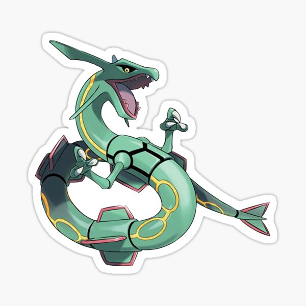 Shiny Mega Rayquaza Sky Dragon Vinyl Sticker -  Hong Kong