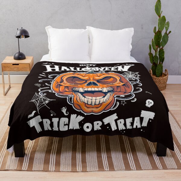 Item preview, Happy Halloween Trick Or Treat Tee Bat Ghost skull Pumpkin designed and sold by AJ DESIGN.