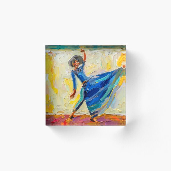 Aperçu de l'œuvre Danse de l'élégance : la femme en bleu créée et vendue par Will Laws.
