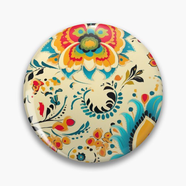 Item preview, Modern floral design inspired by Bollywood and Rococo style designed and sold by Pflugart.
