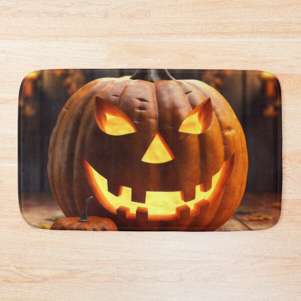Item preview, Halloween with a Jack-o'-lantern with a Glowing Smile designed and sold by Zoomie-s.
