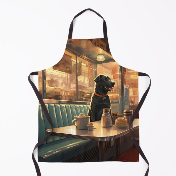 Item preview, A dog having lunch at a diner designed and sold by Nickyayee.