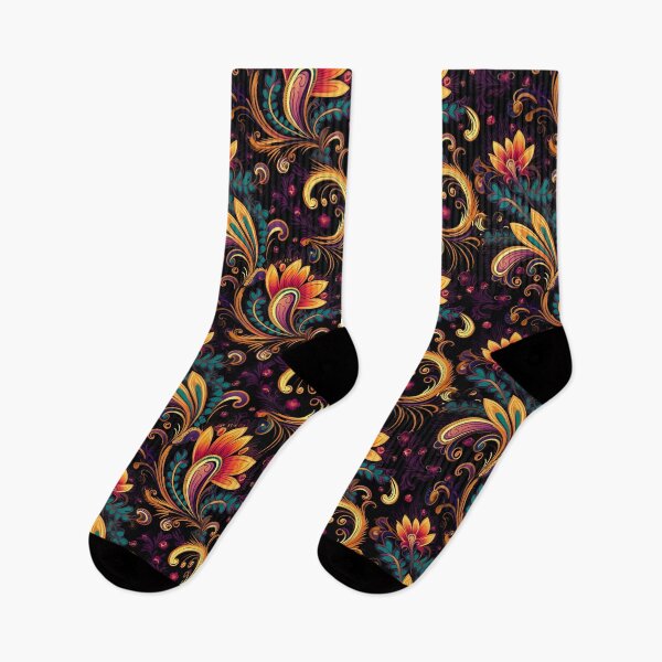 Item preview, Modern floral design inspired by Bollywood and Rococo style designed and sold by Pflugart.