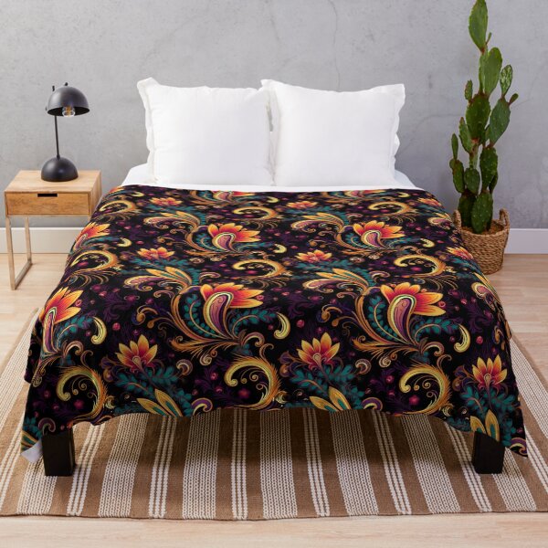 Item preview, Modern floral design inspired by Bollywood and Rococo style designed and sold by Pflugart.