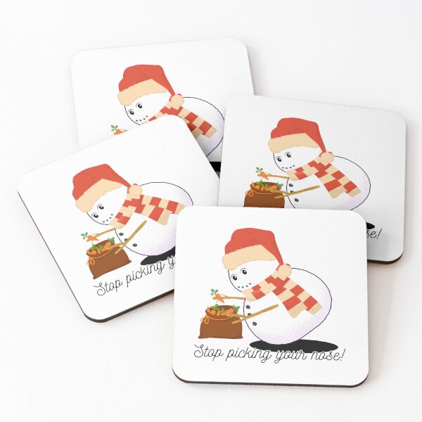 Item preview, Stop picking your nose snowman funny christmas winter design designed and sold by Sukis-shop.