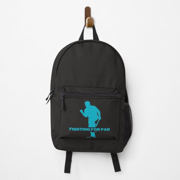 Item preview, Fighting for Par Celebrating sinking a Par Putt Teal designed and sold by FuddalanDesigns.