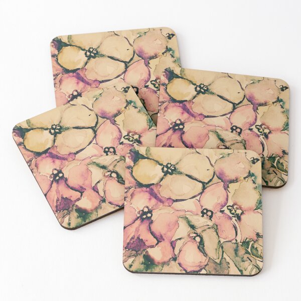 Item preview, Violet Sepia Aquarelle Watercolour Flowers by Katarzyna Zachtej designed and sold by pracovniakejzi.