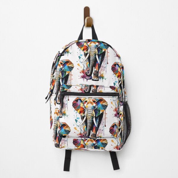 Item preview, African Elephant with multi coloured shapes designed and sold by Darren Wilkes.