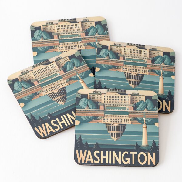 Item preview, Washington DC Capitol, Cities of the World, Vintage style designed and sold by emaga.