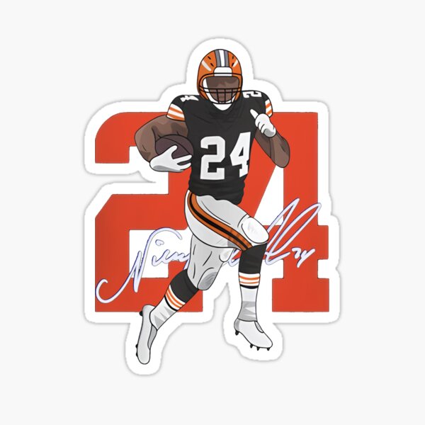 Nick Chubb STICKER - #24 Cleveland Browns Running Back NFL