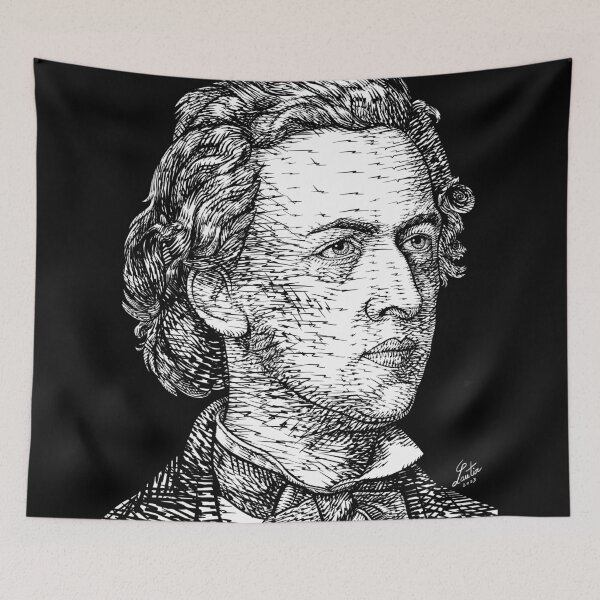 Item preview, FREDERIC CHOPIN ink portrait designed and sold by lautir.
