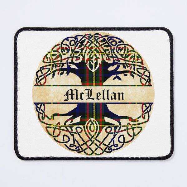 Item preview, McLellan Tree of Life Clan Scottish Surname tartan designed and sold by BagTown Clans.