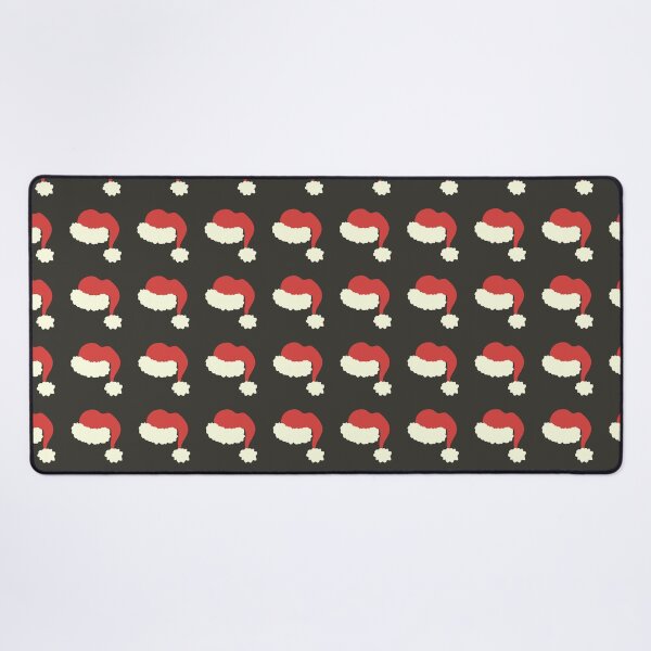 Item preview, Black Santa Hats Classic Vintage Boho Christmas Pattern designed and sold by blomastudios.