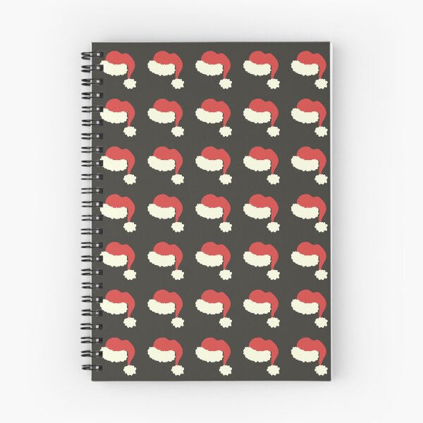Item preview, Black Santa Hats Classic Vintage Boho Christmas Pattern designed and sold by blomastudios.