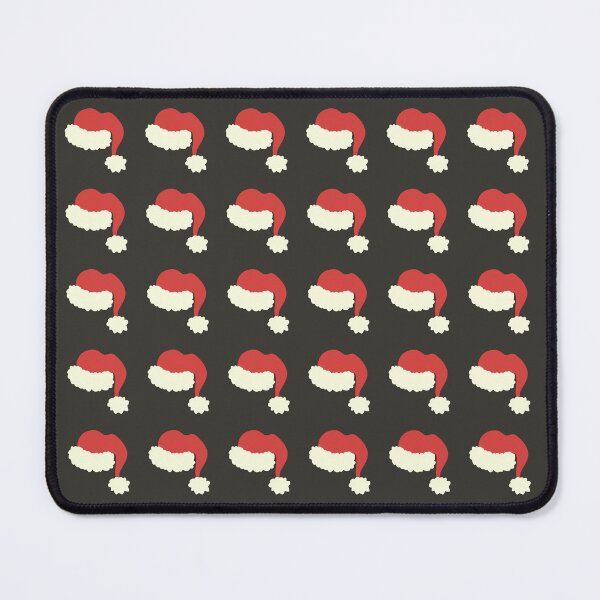 Item preview, Black Santa Hats Classic Vintage Boho Christmas Pattern designed and sold by blomastudios.