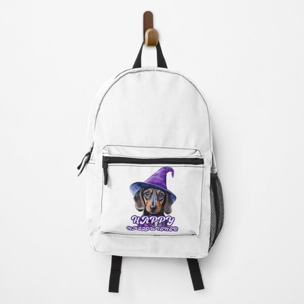 Item preview, Happy Hallowiener - watercolor daschund in wizard hat designed and sold by EmeraldeaArt.