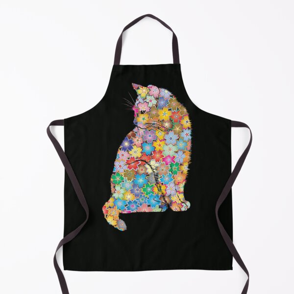 Item preview, Cat from multicolored flowers designed and sold by zangess1.