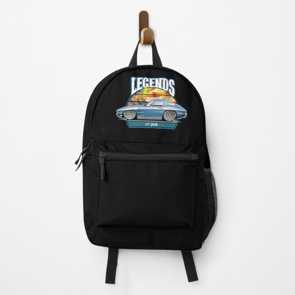 Item preview, Cartooned Legends with ‘63 Corvette (Blue) designed and sold by Petrolhead T-Shirts and Art.